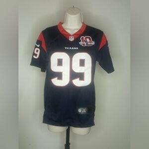NFL Blue and Red Football Jersey Number 99 WATT